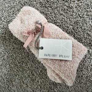 Barefoot Dreams Pink Fuzzy Socks
